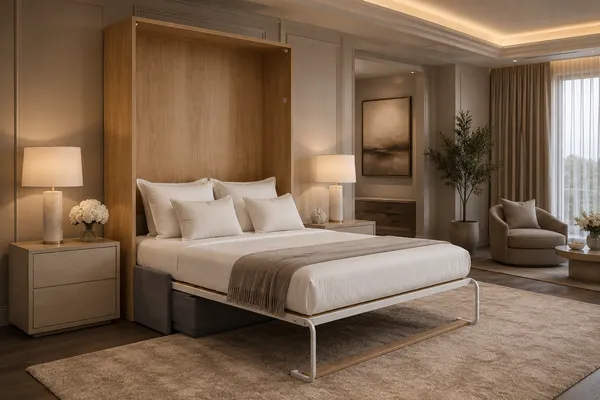 Cama retrátil Queen WallBed em suíte master